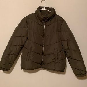 Jacqueline DeYong Puffer Zip Up Jacket NWOT